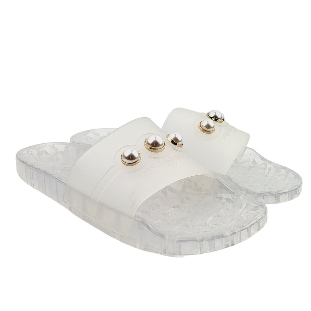 Karl‎ Lagerfeld Tula Women's Open Toe Slides - Size 10